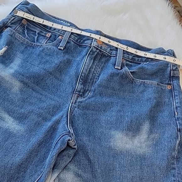 J.CREW Slouchy Boyfriend Barn Wash Medium Wash Distressed 100% Cotton Jeans 31 - Picture 4 of 7